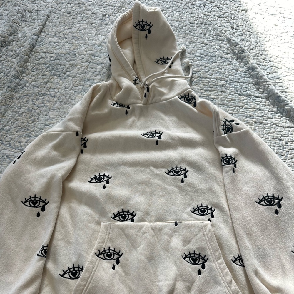 Cute crying eye hoodie